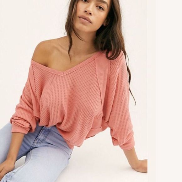 We The Free Tops - We the Free by FP Santa Clara Thermal Top Pink Size Large